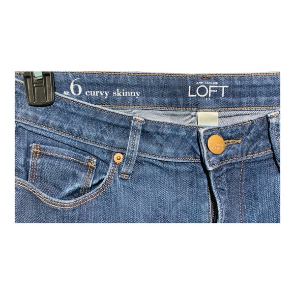 Ann Taylor LOFT Curvy Skinny Jeans Sz 6 - Picture 3 of 3